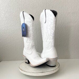 Lane MEGAN MORONEY Smokeshow Cowboy Boots Womens 9.5 White Western Cowgirl Tall